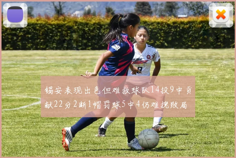 锡安表现出色但难救球队14投9中贡献22分2断1帽罚球5中4仍难挽败局