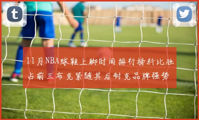 11月NBA球鞋上脚时间排行榜科比独占前三布克紧随其后耐克品牌强势占据前十